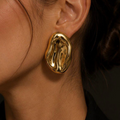Golden Molten Earrings