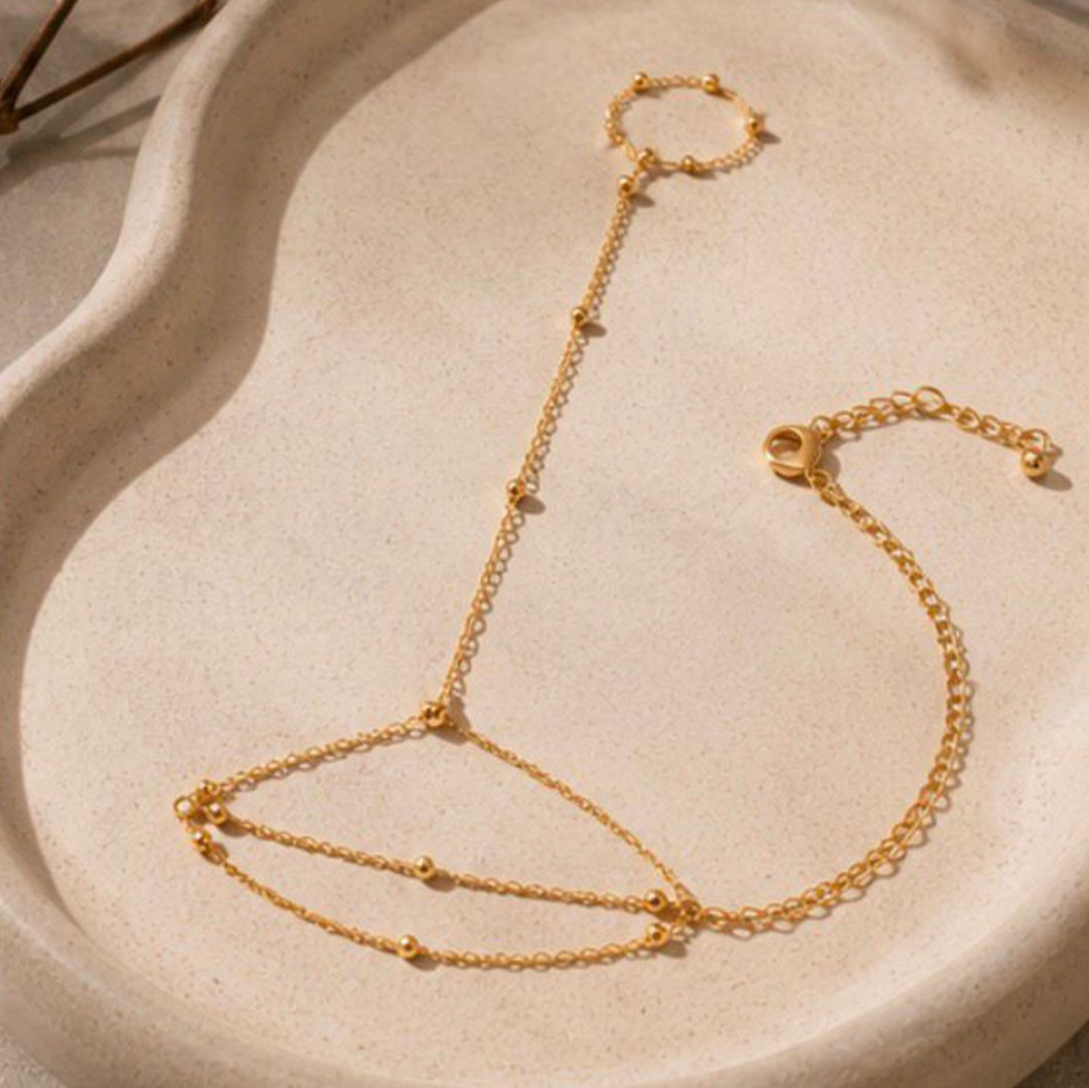 Golden Grace Hand Chain