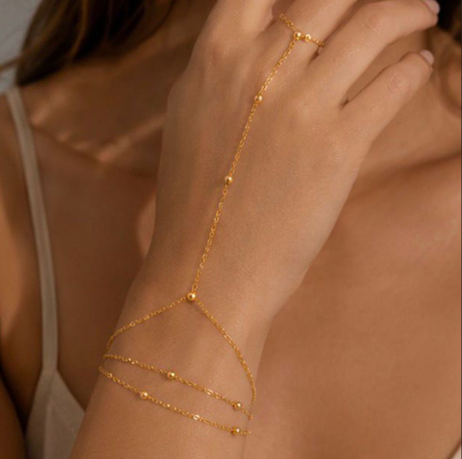 Golden Grace Hand Chain